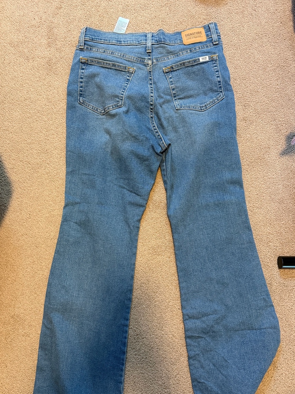 Signature by Levi Strauss Medium Blue Flare Jeans - Wide Leg